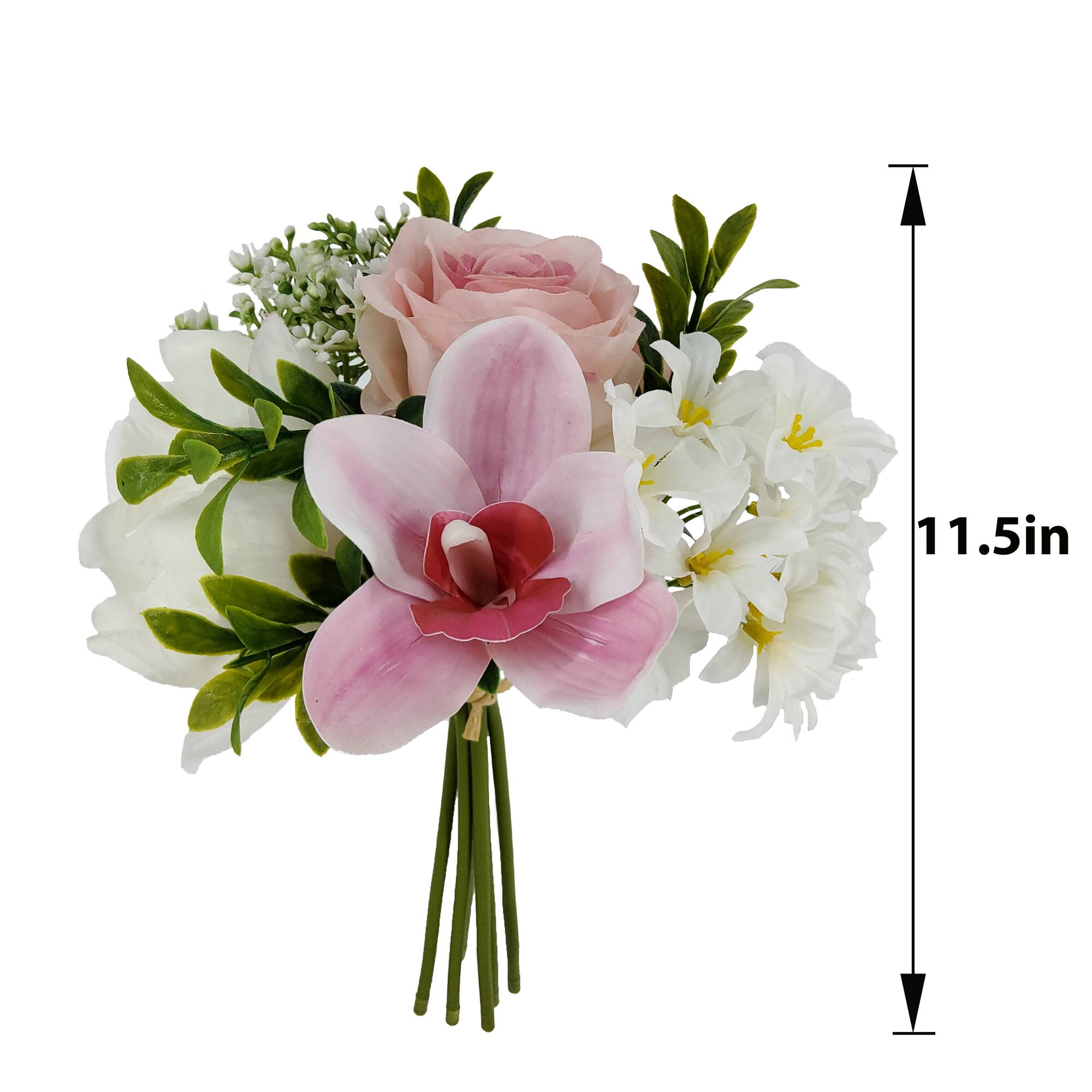 11.5" Pink & White Orchid Mix Bouquet by Ashland®
